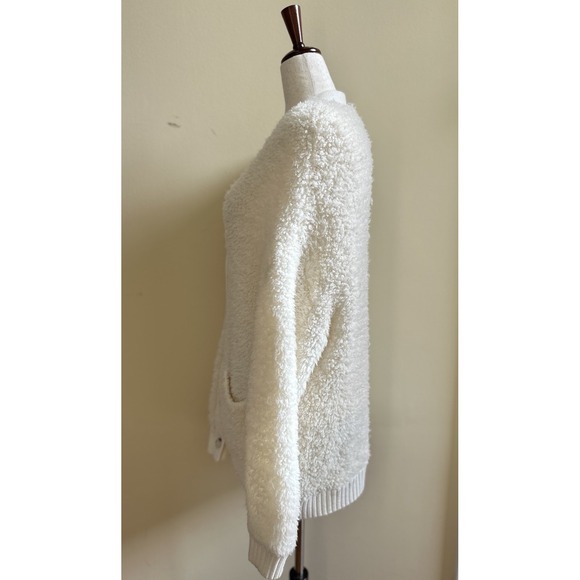 UGG Plaster Sherell Cloudfluff Wool Blend V Neck Cardigan Sweater LARGE - Picture 3 of 10